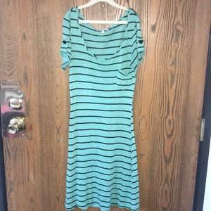 striped t - shirt dress